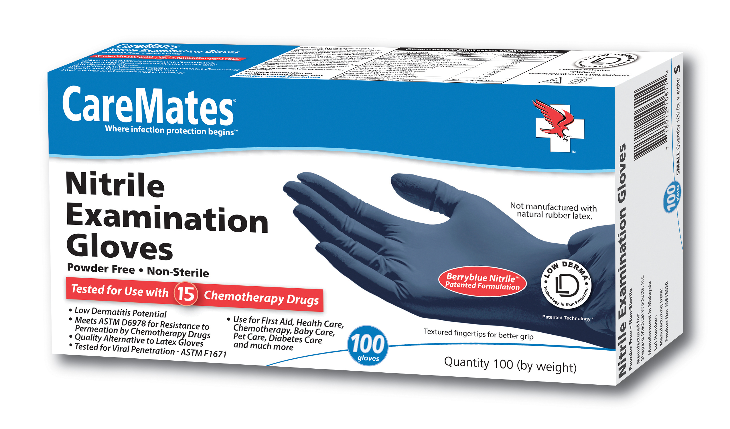 CareMates Nitrile Examination Gloves Offer Safest Protection from